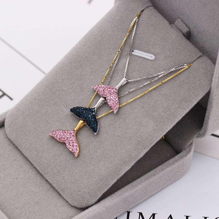 S925 pure silver plated platinum use garnet goldfish necklace simple and stylish valentine 's day gift popular in Chesapeake and Japan S925 pure silver plated platinum use garnet goldfish necklace simple and stylish valentine 's day gift popular in Chesapeake and Japan