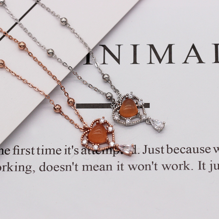 S925 pure silver plated platinum use garnet goldfish necklace simple and stylish valentine 's day gift popular in Chesapeake and Japan S925 pure silver plated platinum use garnet goldfish necklace simple and stylish valentine 's day gift popular in Chesapeake and Japan