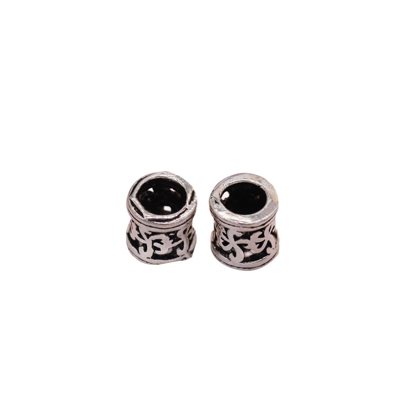 S925 pure Yintai Silver accessories wholesale DIY bracelet garnet beaded diaphragm bead hollowed-out pattern beads S925 pure Yintai Silver accessories wholesale DIY bracelet garnet beaded diaphragm bead hollowed-out pattern beads