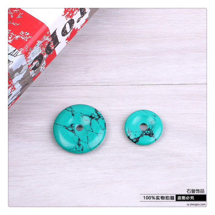 Turquoise pendant turquoise ring necklace sweater chain car hang material accessories accessories Turquoise pendant turquoise ring necklace sweater chain car hang material accessories accessories