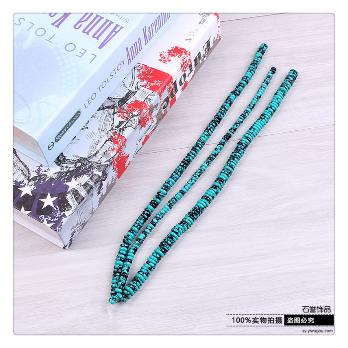 Turquoise xinjiang loose iron wire loose bead piece DIY hand chain accessories accessories