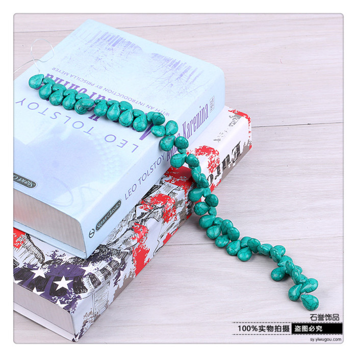 Drop shape turquoise scatter beads diy jewelry accessories handmade beads material necklace bracelet beads
