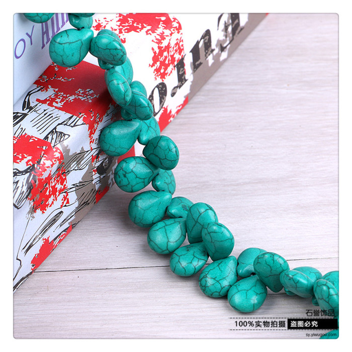 Drop shape turquoise scatter beads diy jewelry accessories handmade beads material necklace bracelet beads