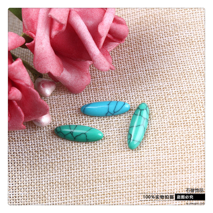 Turquoise diy handicraft accessories without porous pine stone ring powder decoration materials Turquoise diy handicraft accessories without porous pine stone ring powder decoration materials