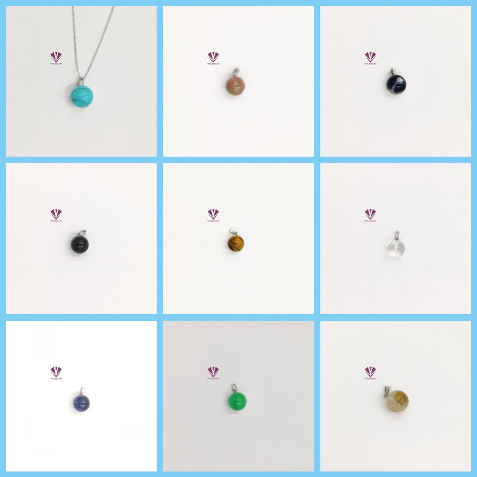 Fashionable natural stone beads pendant DIY jewelry wholesale Gemstone Black agate tiger eye stone Turquoise Fashionable natural stone beads pendant DIY jewelry wholesale Gemstone Black agate tiger eye stone Turquoise