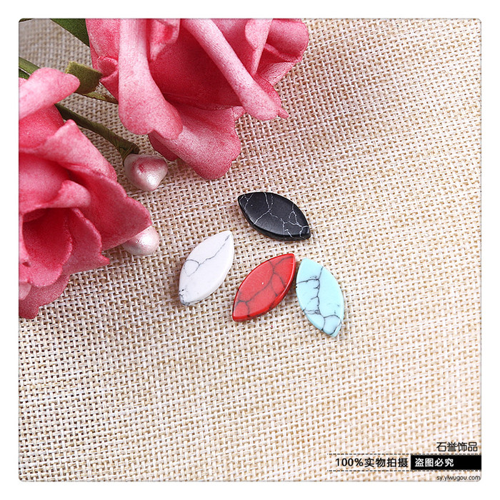 Turquoise horse eye shape ring ring with DIY hand fashion accessories accessories Turquoise horse eye shape ring ring with DIY hand fashion accessories accessories