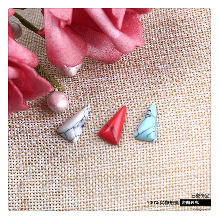 Turquoise diy hand ring diamond ring triangle accessories accessories Turquoise diy hand ring diamond ring triangle accessories accessories
