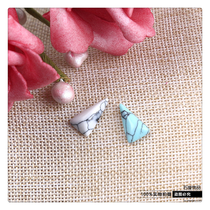 Turquoise diy hand ring diamond ring triangle accessories accessories Turquoise diy hand ring diamond ring triangle accessories accessories