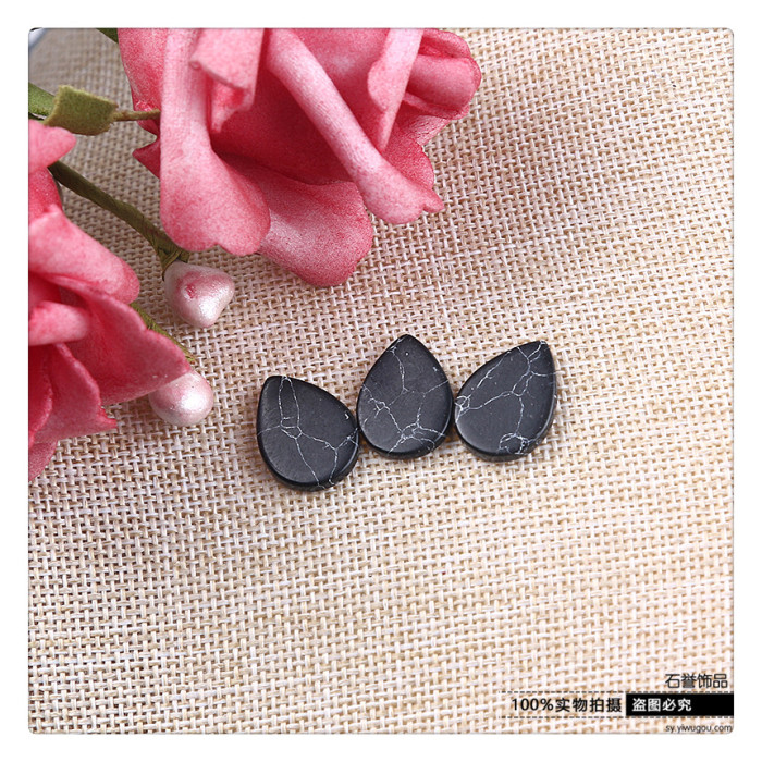 Turquoise ring ring - face drop - shaped beads diy handmade accessories material