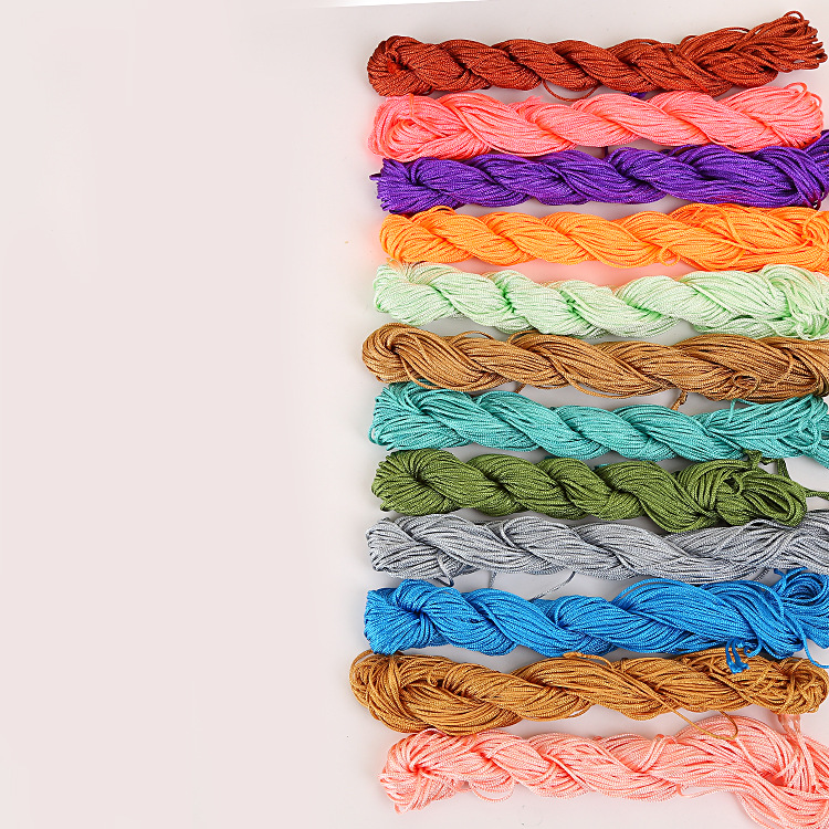 DIY Handmade Jewelry Accessories Bracelet Woven Material a Jade Thread 1mm Chinese Knot Rope Cord for Braiding Tassel/Fringe Wholesale