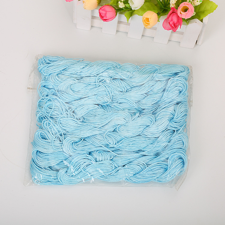 DIY Handmade Jewelry Accessories Bracelet Woven Material a Jade Thread 1mm Chinese Knot Rope Cord for Braiding Tassel/Fringe Wholesale