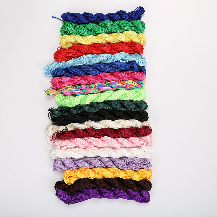 DIY Handmade Jewelry Accessories Bracelet Woven Material a Jade Thread 1mm Chinese Knot Rope Cord for Braiding Tassel/Fringe Wholesale