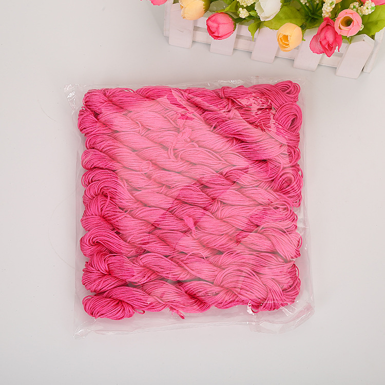 DIY Handmade Jewelry Accessories Bracelet Woven Material a Jade Thread 1mm Chinese Knot Rope Cord for Braiding Tassel/Fringe Wholesale