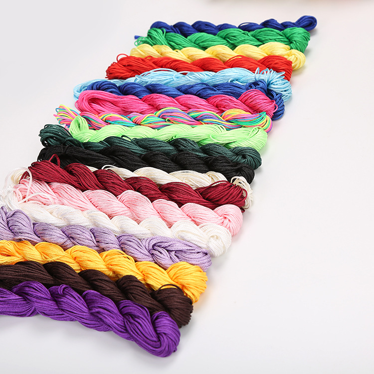 DIY Handmade Jewelry Accessories Bracelet Woven Material a Jade Thread 1mm Chinese Knot Rope Cord for Braiding Tassel/Fringe Wholesale