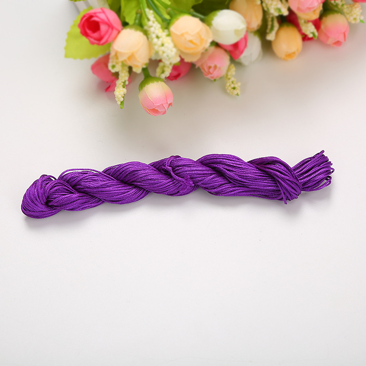 DIY Handmade Jewelry Accessories Bracelet Woven Material a Jade Thread 1mm Chinese Knot Rope Cord for Braiding Tassel/Fringe Wholesale