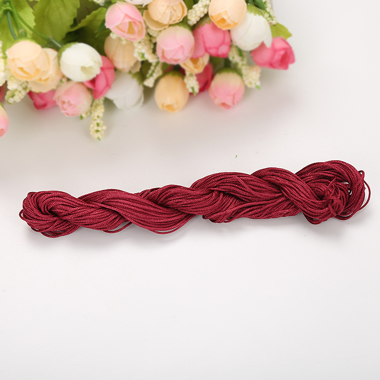 DIY Handmade Jewelry Accessories Bracelet Woven Material a Jade Thread 1mm Chinese Knot Rope Cord for Braiding Tassel/Fringe Wholesale