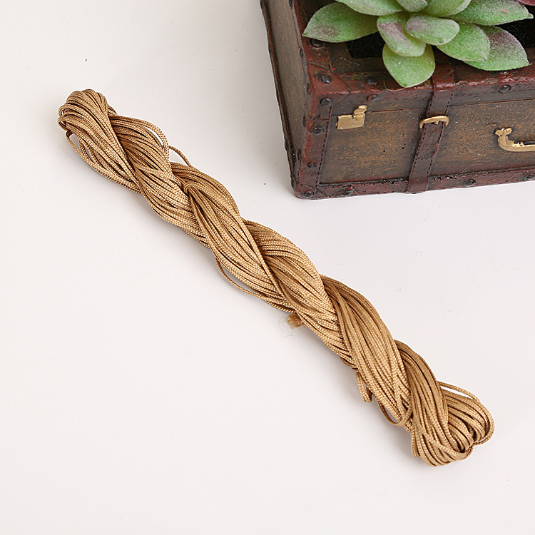 DIY Handmade Jewelry Accessories Bracelet Woven Material a Jade Thread 1mm Chinese Knot Rope Cord for Braiding Tassel/Fringe Wholesale