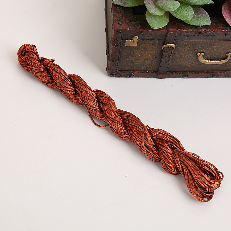 DIY Handmade Jewelry Accessories Bracelet Woven Material a Jade Thread 1mm Chinese Knot Rope Cord for Braiding Tassel/Fringe Wholesale