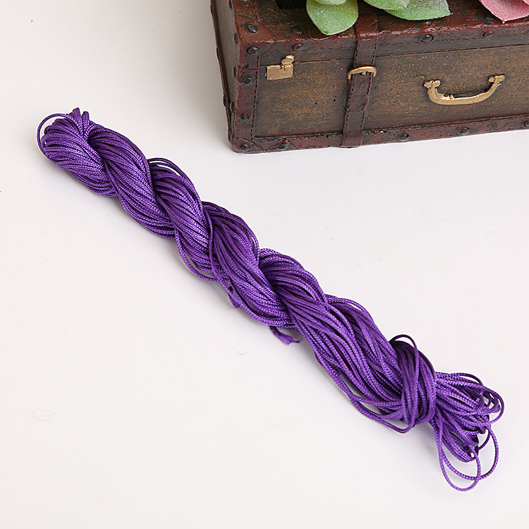 DIY Handmade Jewelry Accessories Bracelet Woven Material a Jade Thread 1mm Chinese Knot Rope Cord for Braiding Tassel/Fringe Wholesale
