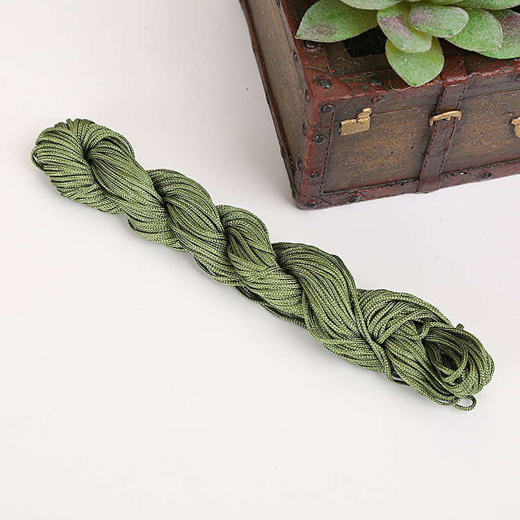 DIY Handmade Jewelry Accessories Bracelet Woven Material a Jade Thread 1mm Chinese Knot Rope Cord for Braiding Tassel/Fringe Wholesale