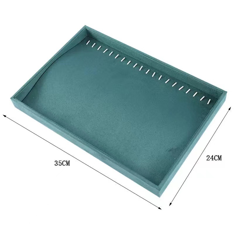 Dark Green Online Influencer Jewelry Tray Bracelet Bracelet Ring Jade Stud Earrings Jewelry Display Shelf Jewelry Jewelry Storage Rack