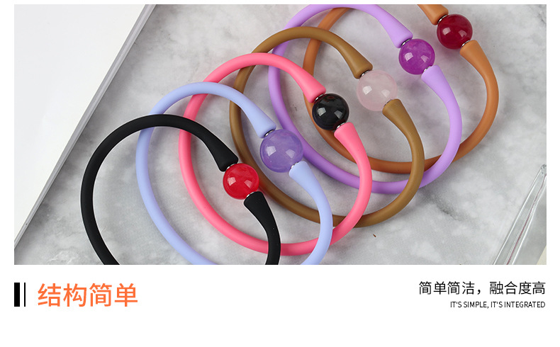 Amazon Silicone Pearl Bracelet Necklace DIY Jade Silicone Bracelet Creative Ornament Freshwater Pearl Bracelet