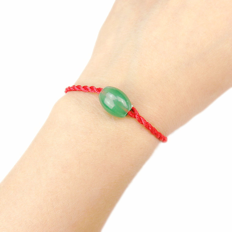 Peach Pit Imitation Jade Imitation Wood Braided Red Rope Bracelet Carrying Strap Activity Small Gift Wholesale Gift Hot Sale Zodiac Year of Birth Accessories