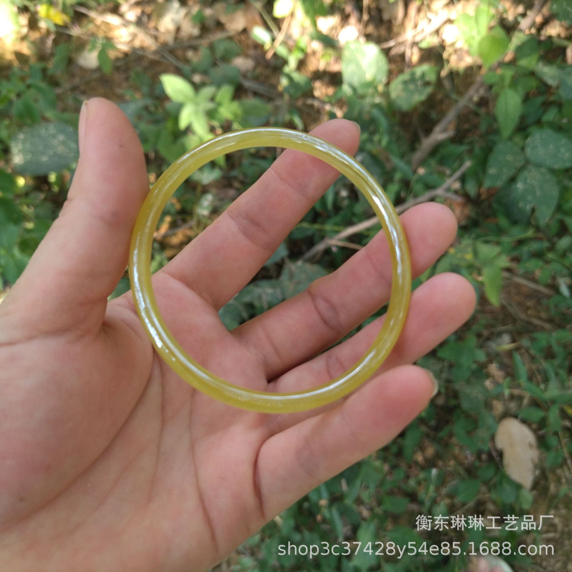 Inner Diameter 58 Glass Imitation Jade Bracelet Fine Bracelet Jingle Bracelet Ring Bracelet Jinbu Ring Bracelet Han Chinese Clothing Accessories Accessories Bracelet