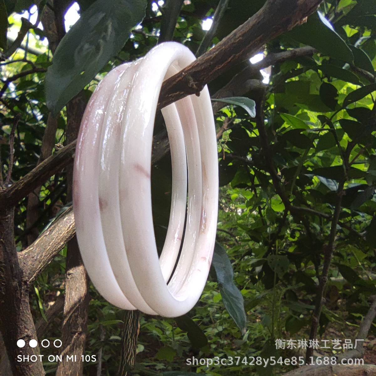 Inner Diameter 58 Glass Imitation Jade Bracelet Fine Bracelet Jingle Bracelet Ring Bracelet Jinbu Ring Bracelet Han Chinese Clothing Accessories Accessories Bracelet