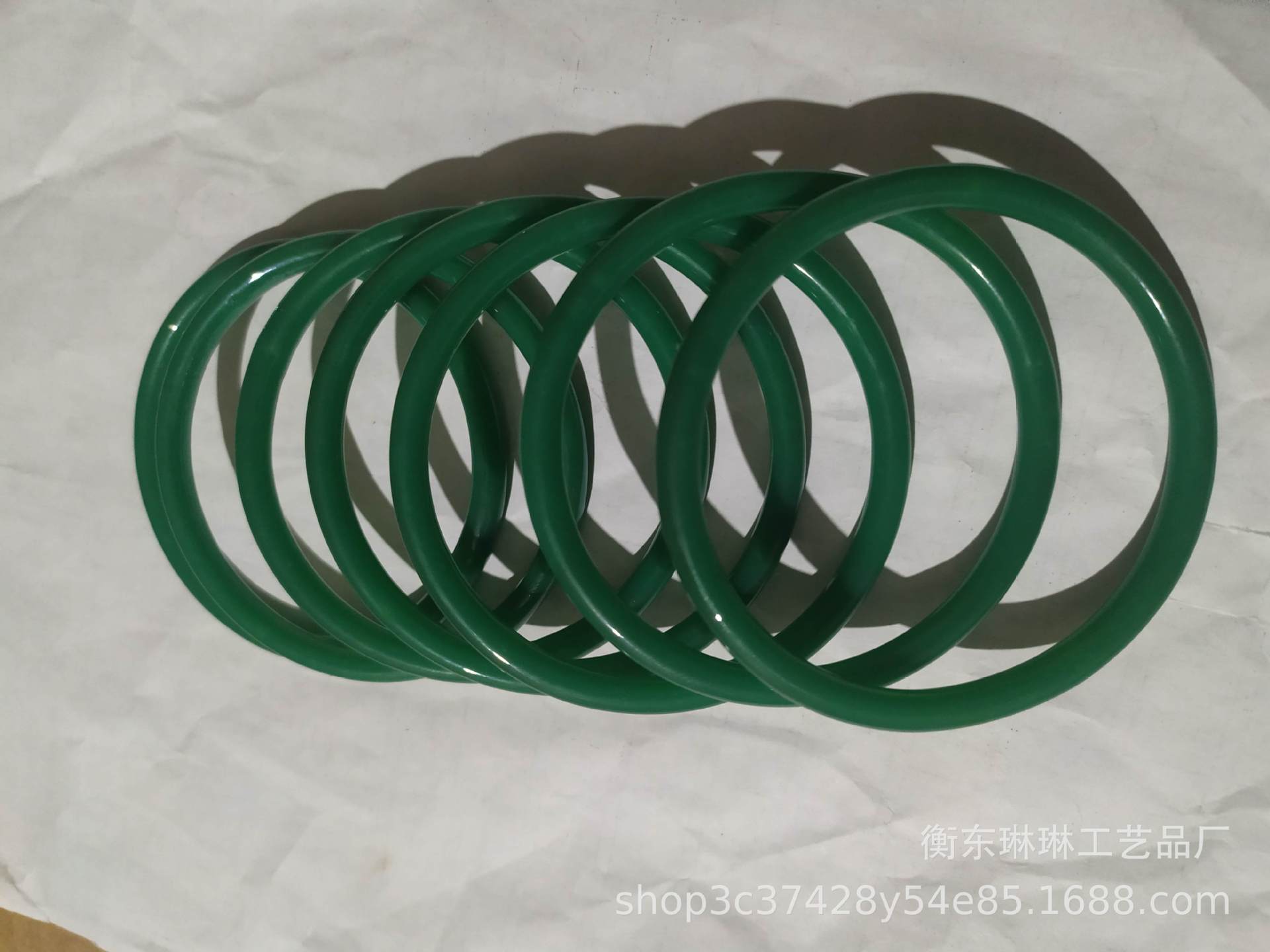 Inner Diameter 58 Glass Imitation Jade Bracelet Fine Bracelet Jingle Bracelet Ring Bracelet Jinbu Ring Bracelet Han Chinese Clothing Accessories Accessories Bracelet