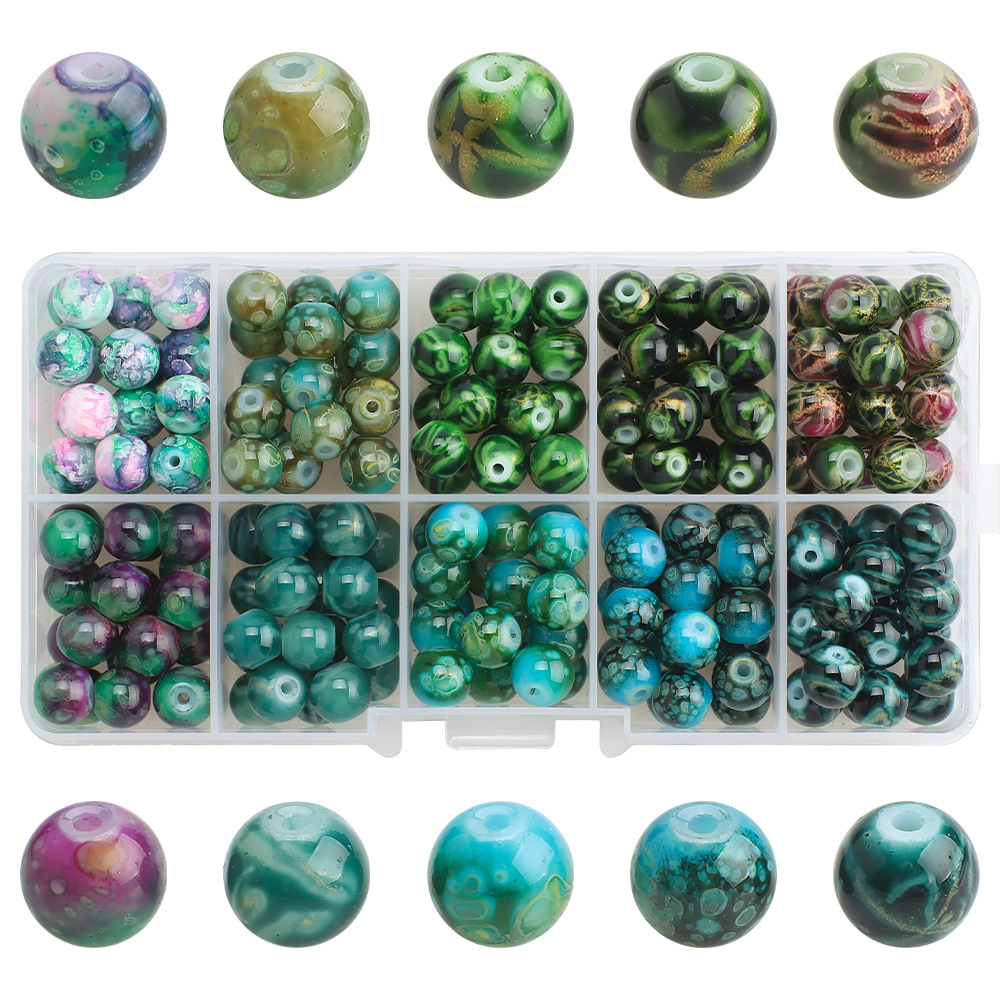 New Gradient Color Micro Glass Bead Broken Jade Glass Chipping Beads Combination 8mm Beads DIY Bracelet Necklace Accessories Material New Gradient Color Micro Glass Bead Broken Jade Glass Chipping Beads Combination 8mm Beads DIY Bracelet Necklace Accessories Material
