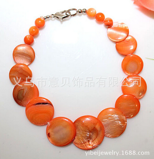 [YiBei coral] natural shell bracelet Shell Beads Bracelet wholesale stacked wafer wear