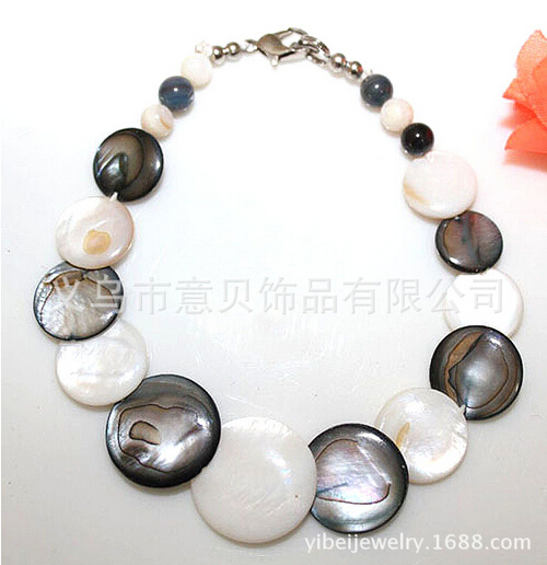 [YiBei coral] natural shell bracelet Shell Beads Bracelet wholesale stacked wafer wear