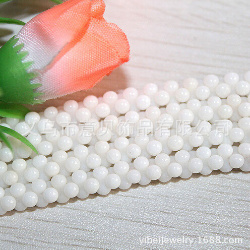 [YiBei coral] natural coral 4*8mm peanut beads half finished accessories wholesale