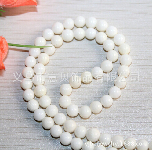 [YiBei Coral] Natural Coral A material 6mm beads semi-finished products wholesale coral Buddhist accessories