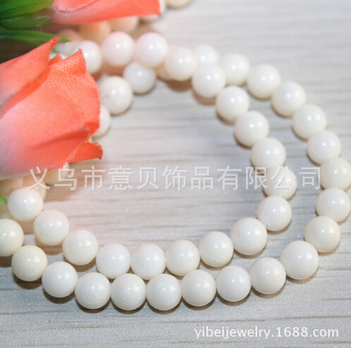 [YiBei Coral]Natural Coral A material 8mm beads semi-finished products wholesale coral Buddhist accessories