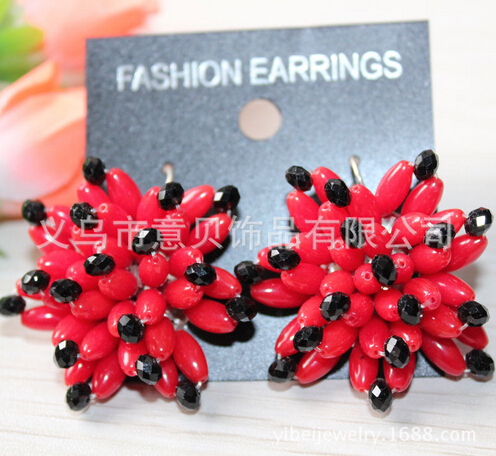 Natural coral red coral Crystal ring beads hand-woven rings wholesale Natural coral red coral Crystal ring beads hand-woven rings wholesale