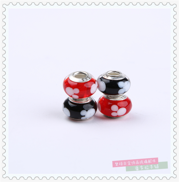 Mixed Color Pandora Beads S925 Silver Jewelry Glazed Loose Beads Bracelet Bracelet Women's Beaded DIY Accessories Mixed Color Pandora Beads S925 Silver Jewelry Glazed Loose Beads Bracelet Bracelet Women's Beaded DIY Accessories