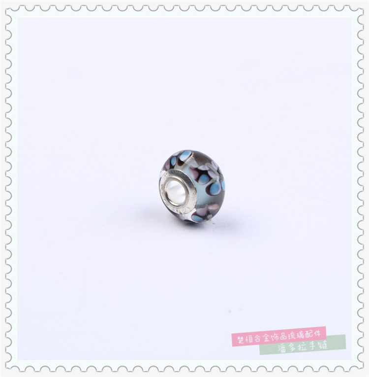 Factory Direct Sales Multi-Color Pandora Beads S925 Silver Jewelry Glazed Loose Beads Bracelet Bracelet for Women Bead Accessories