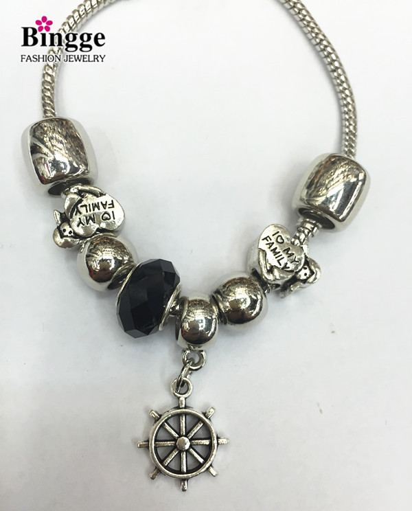 Europe and the United States the most popular jewelry Pandora style bracelet ancient silver bracelet
