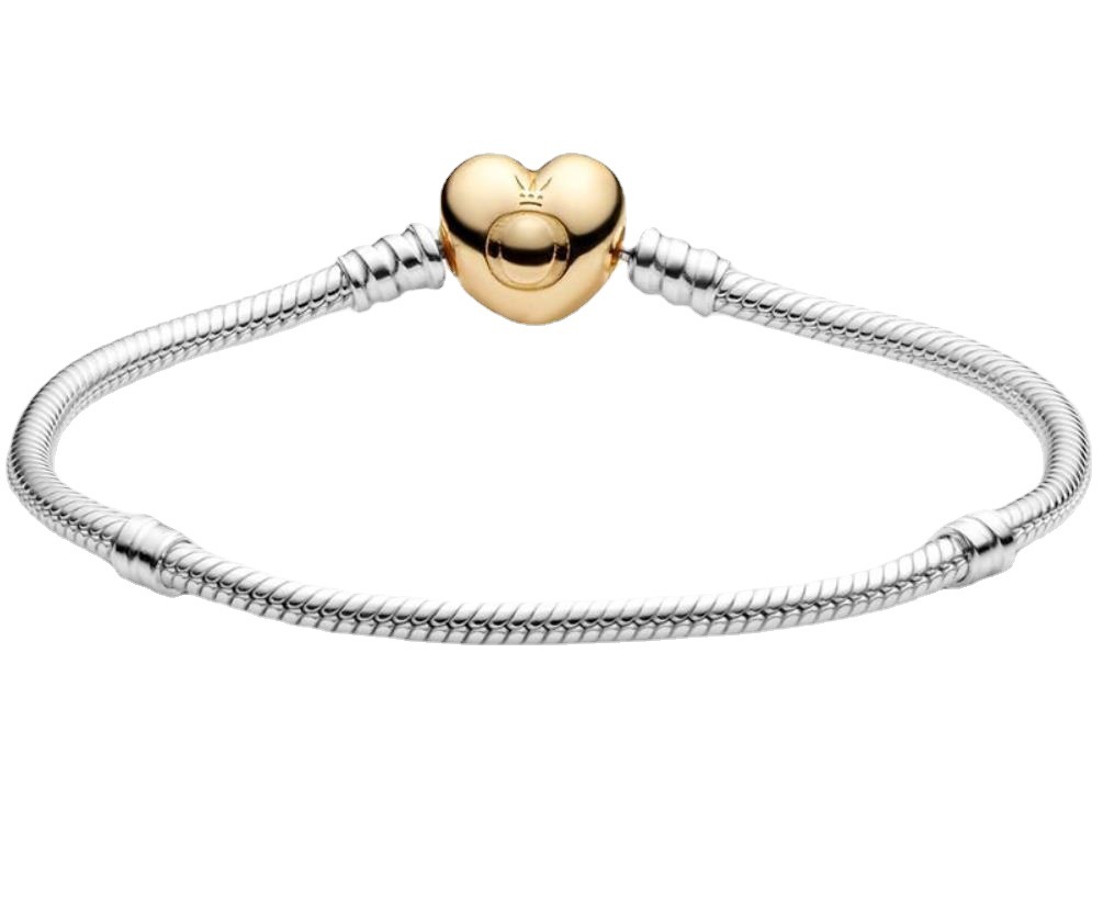 Pandora Bracelet 14K Gold Rose Gold Bracelet Women&#039;s Simple Design Bracelet with Logo