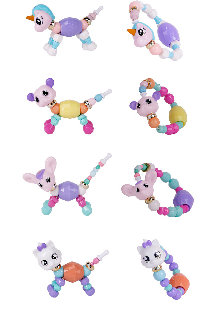 Chain love elf beads bracelet necklace chattering toys children's version of Pandora's strings Chain love elf beads bracelet necklace chattering toys children's version of Pandora's strings