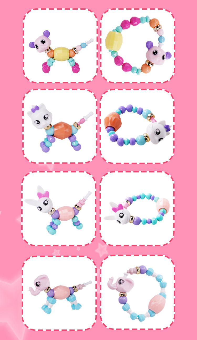 Chain love elf beads bracelet necklace chattering toys children's version of Pandora's strings Chain love elf beads bracelet necklace chattering toys children's version of Pandora's strings