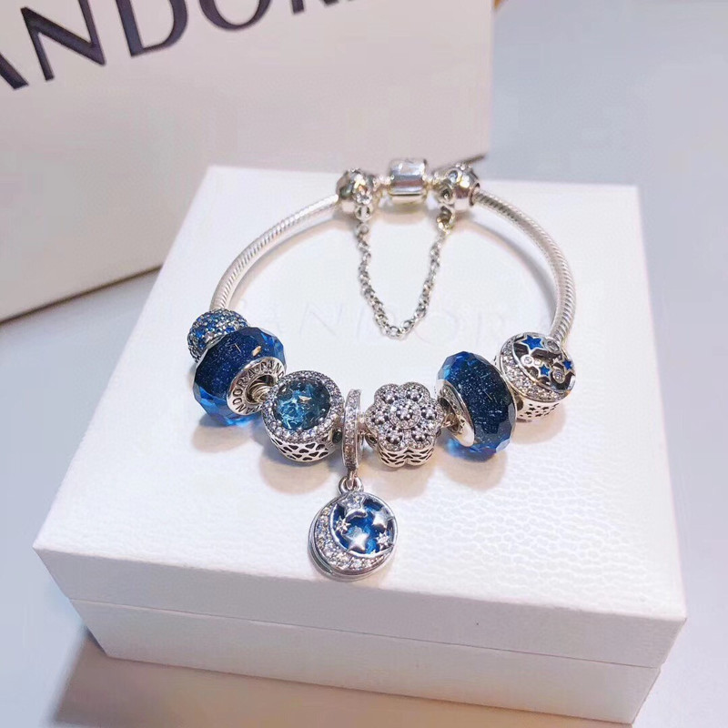 Pandora Bracelet S925 Sterling Silver DIY Beaded Loose Beads Bracelet Fashion Hot Selling Product Gifts for Girlfriend