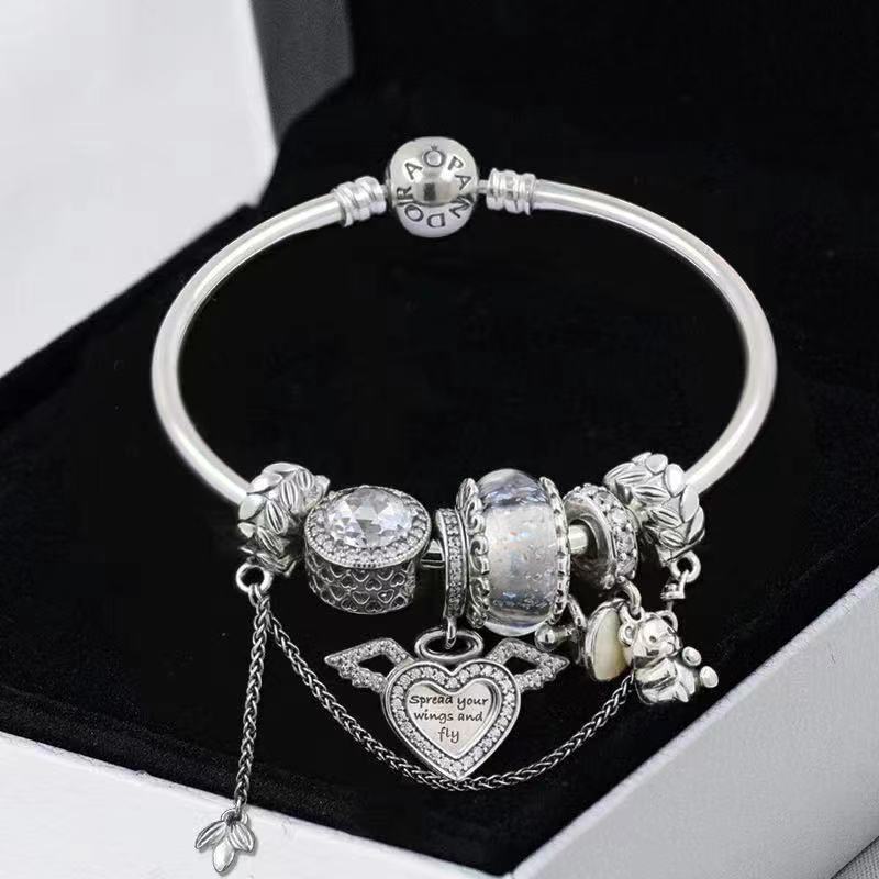 Pandora Bracelet S925 Sterling Silver DIY Beaded Loose Beads Bracelet Fashion Hot Selling Product Gifts for Girlfriend