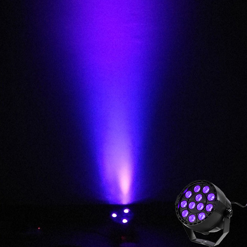 New Led12 UV Par Light Halloween Decoration DJ Voice-Activated Sensor Light Purple Light Household Crystal Ambience Light Plant Lamp