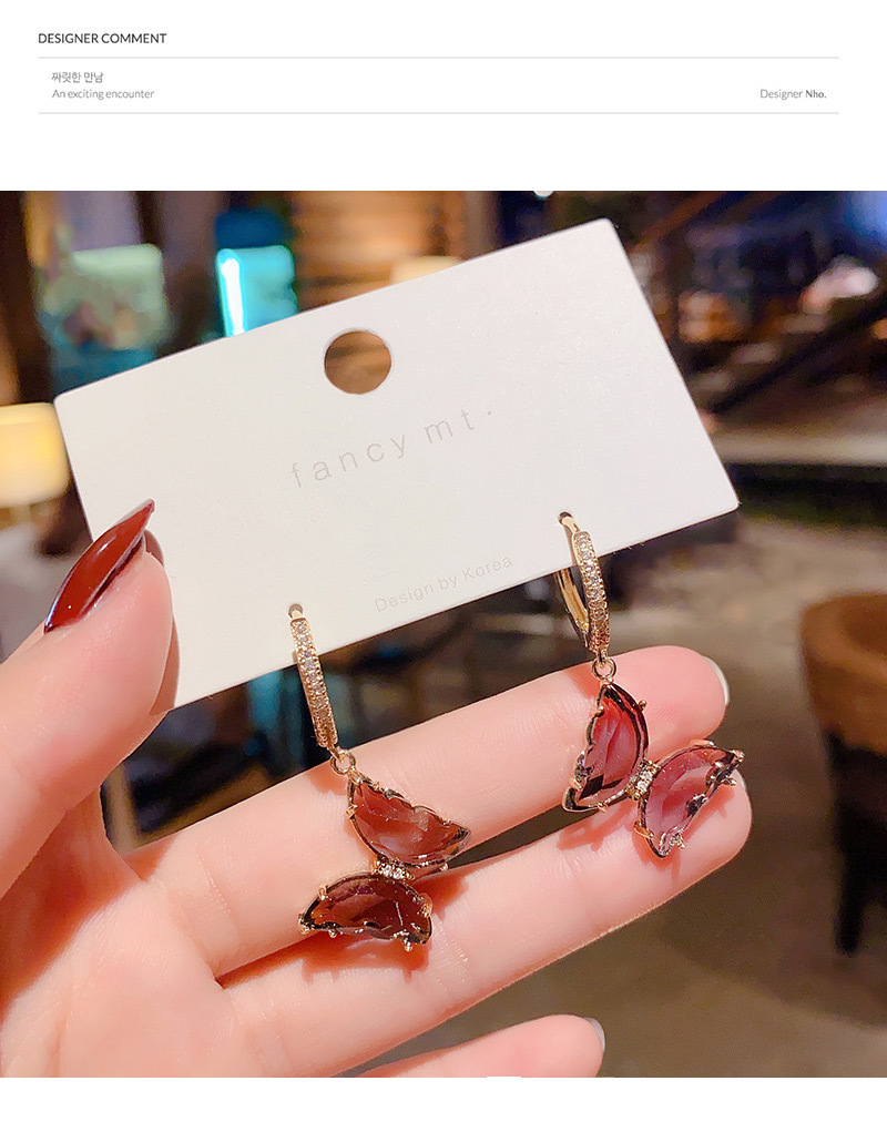 Sterling Silver Needle High-Grade Exquisite Purple Crystal Earrings All-Match Internet Celebrity Temperamental Cold Style Ear Ring Women's Ear Rings Sterling Silver Needle High-Grade Exquisite Purple Crystal Earrings All-Match Internet Celebrity Temperamental Cold Style Ear Ring Women's Ear Rings