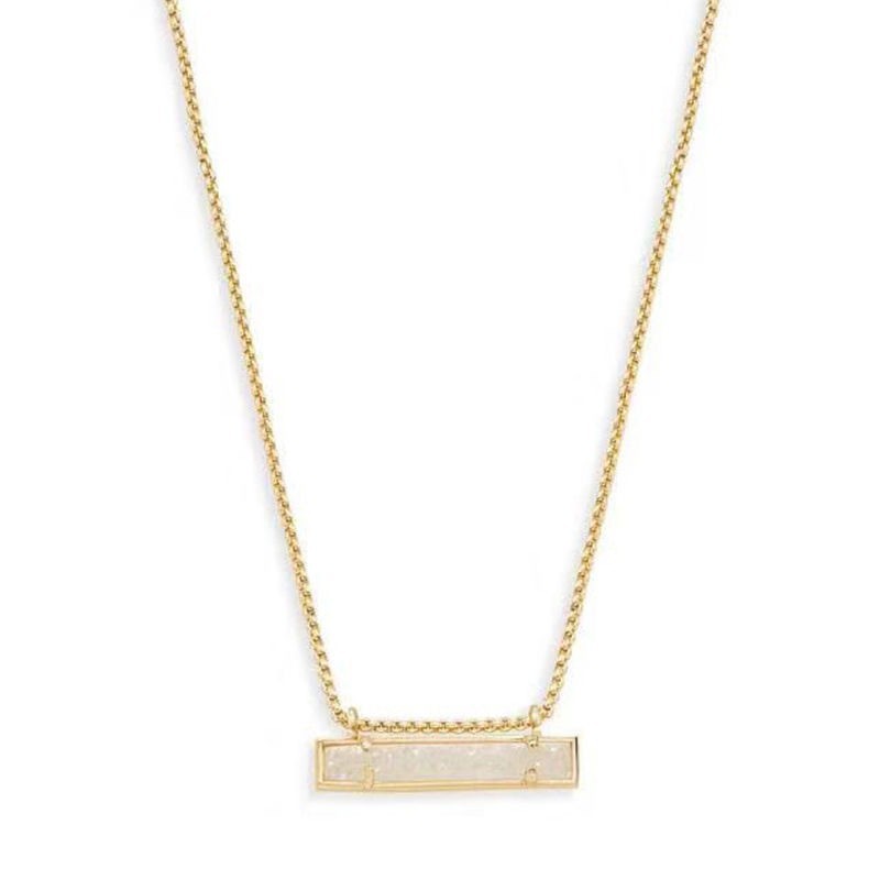 Chenrui Cross-Border Sold Jewelry Blue Purple Crystal Heart-Shaped Collarbone Necklace Fashion Two-Tone Necklace Summer Fresh Girl Chenrui Cross-Border Sold Jewelry Blue Purple Crystal Heart-Shaped Collarbone Necklace Fashion Two-Tone Necklace Summer Fresh Girl