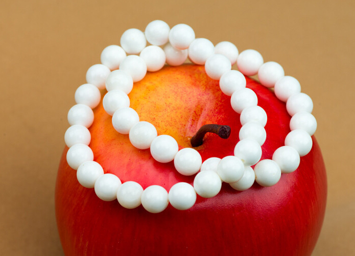 [YiBei Coral] Natural shell natural Tridacna Beads Bracelet Buddhist Tridacna men and women section