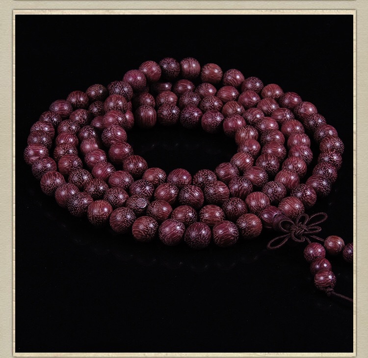 Violet wood buddhist beads bracelet high oil dense old material 108 text play hand string ornaments Violet wood buddhist beads bracelet high oil dense old material 108 text play hand string ornaments